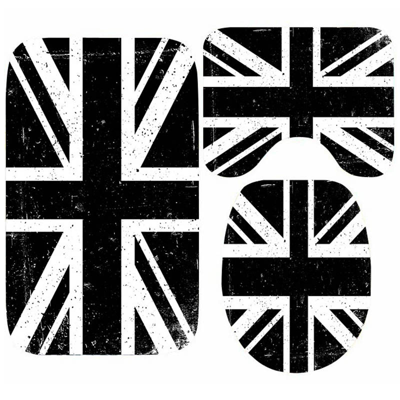 Home Textiles Uk - Grunge Black and White Union Jack