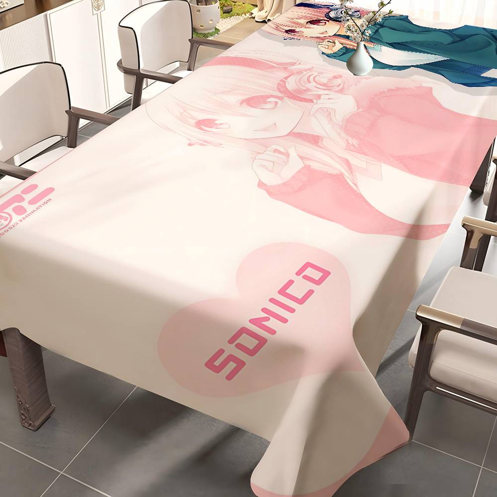 Home Textiles News - Anime S-Super S-Sonico Musical Girl Tablecloth
