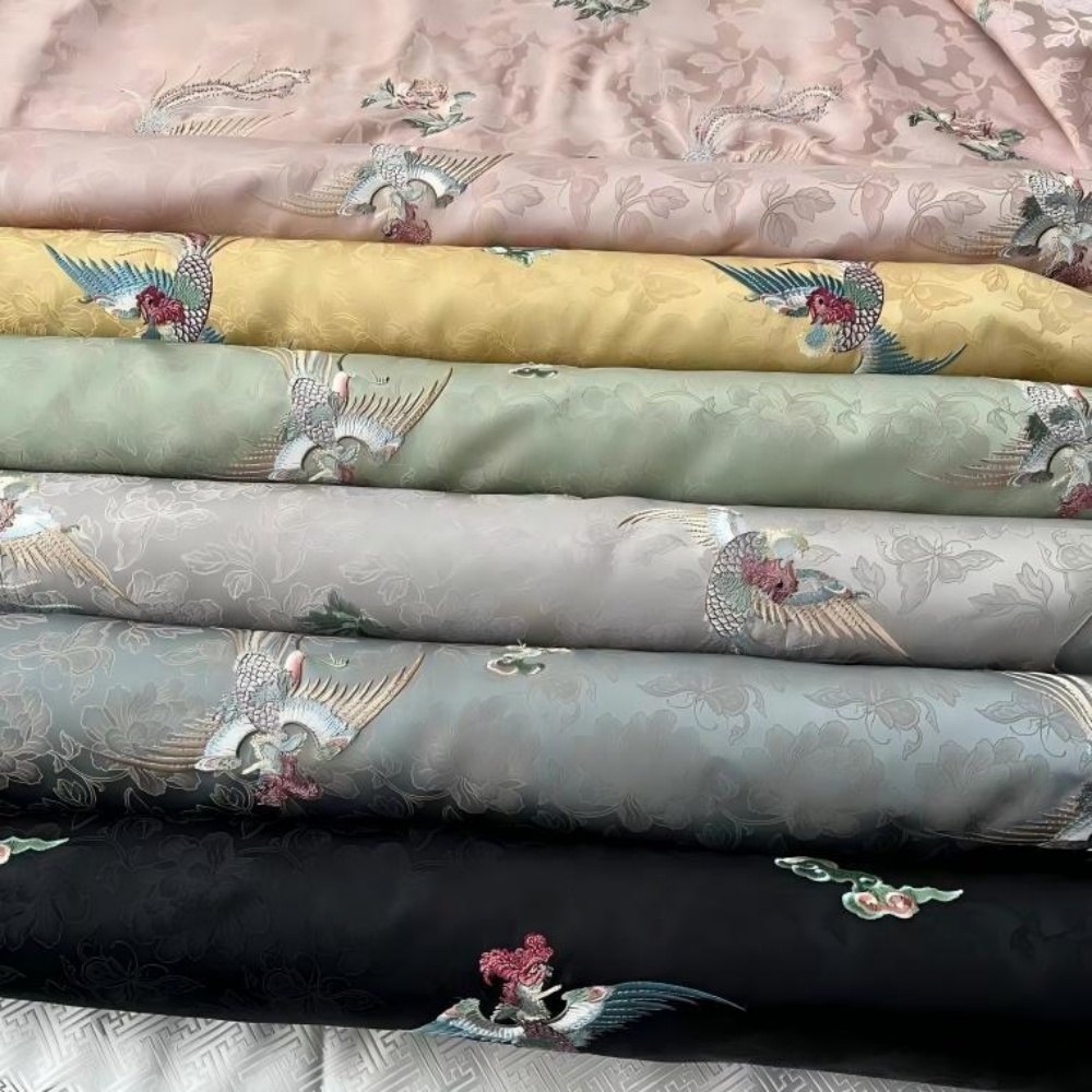 Home Textiles Importers In Usa - National Costume Style Phoenix Flying Design