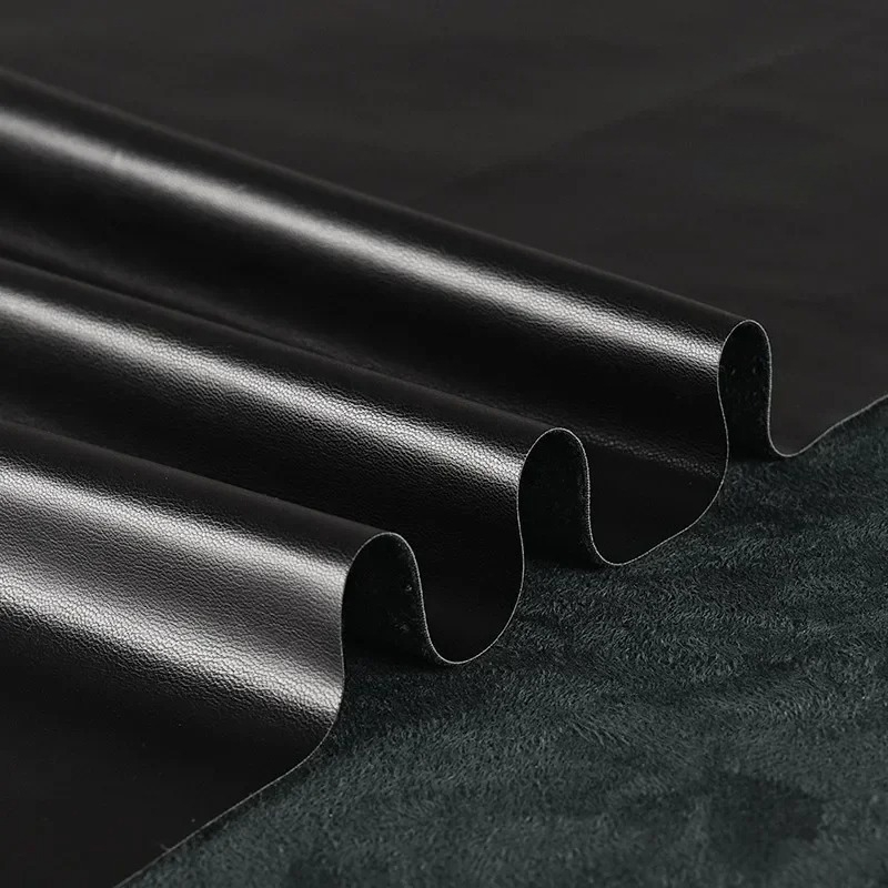 Suede PU Leather Fabric Black  - Home Textiles Wholesale review and price