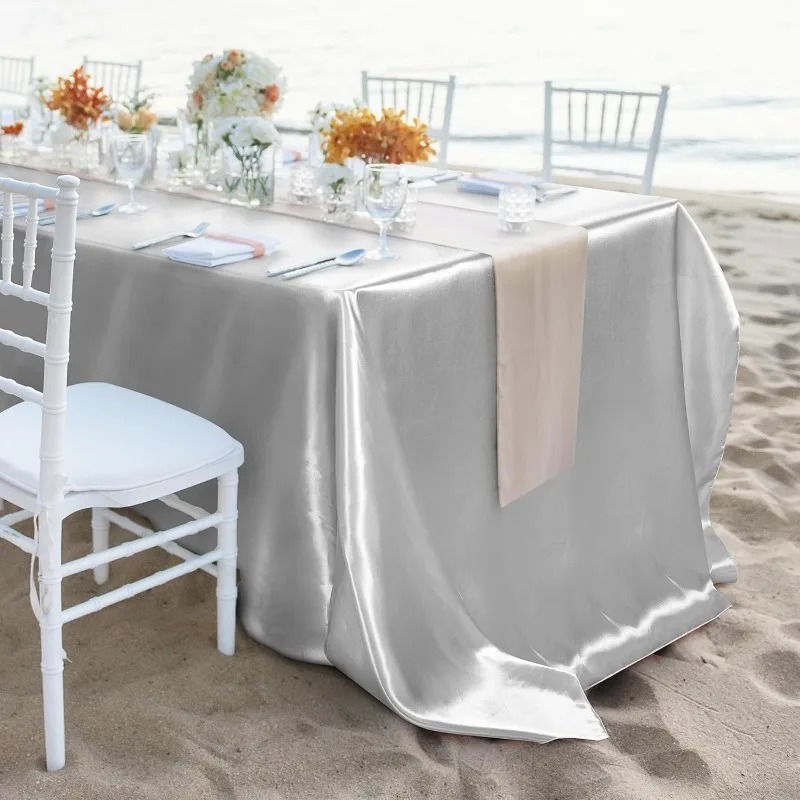 Satin Tablecloth Smooth Silky  - Home Textiles News review and price