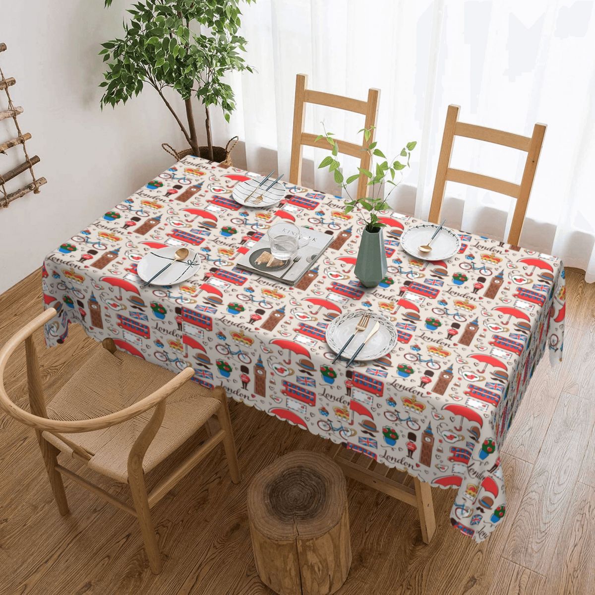 London Pattern Rectangular Tab - Home Textiles Uk review and price