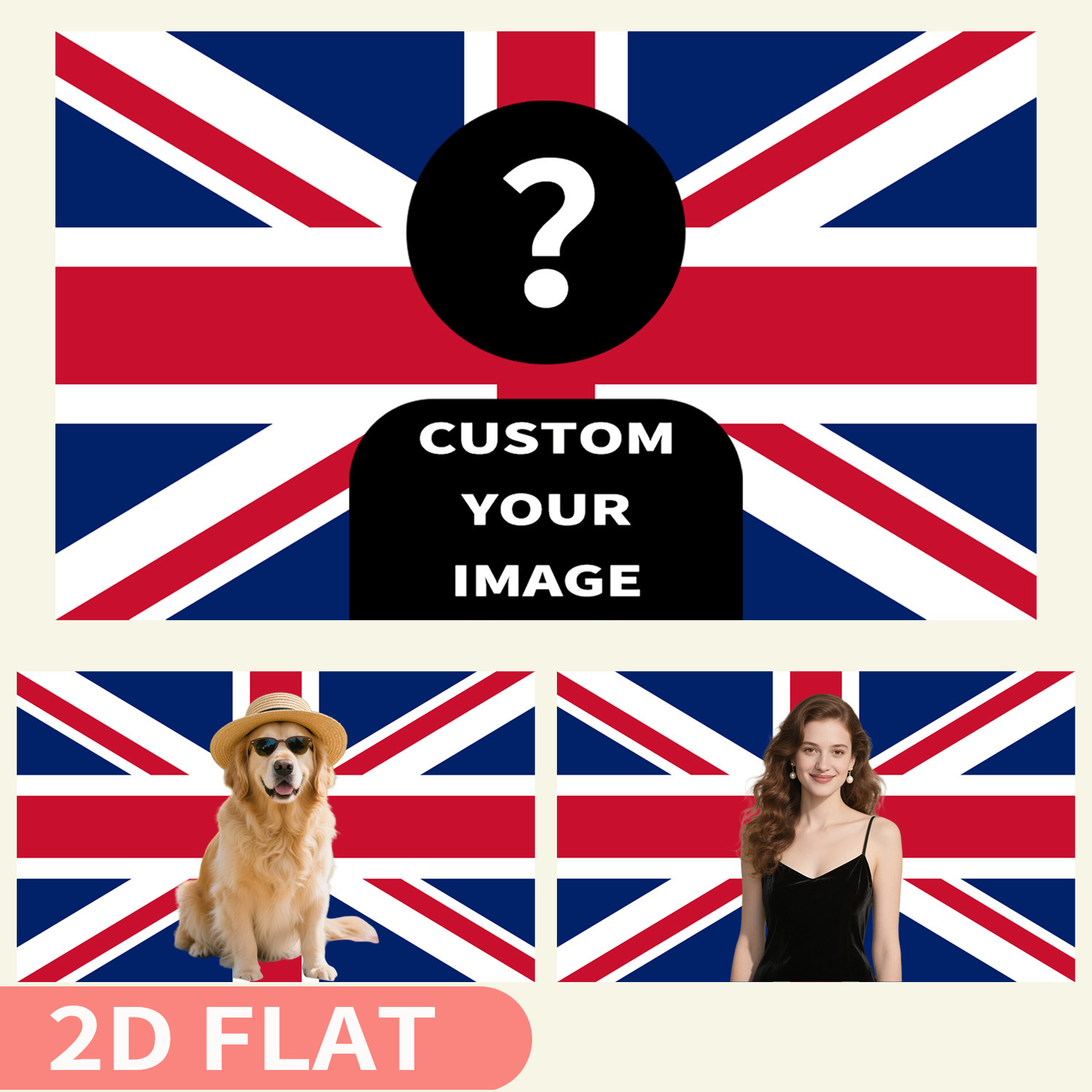 1pc 2D FLAT Personalize UK Bri - Home Textiles Uk review and price